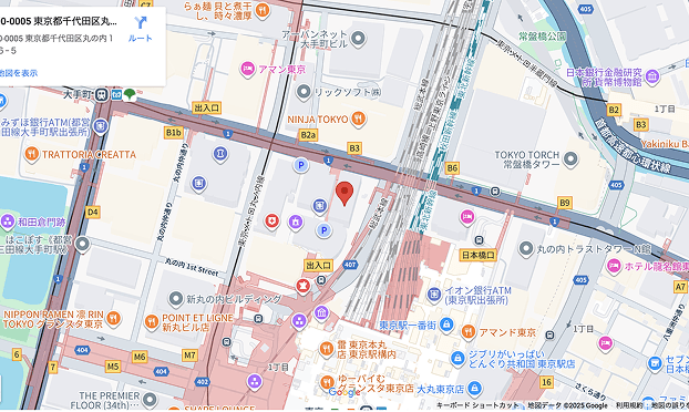 丸の内の森レディースクリニック周辺地図